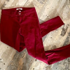 Refuge maroon high waist skinny jeans size 2